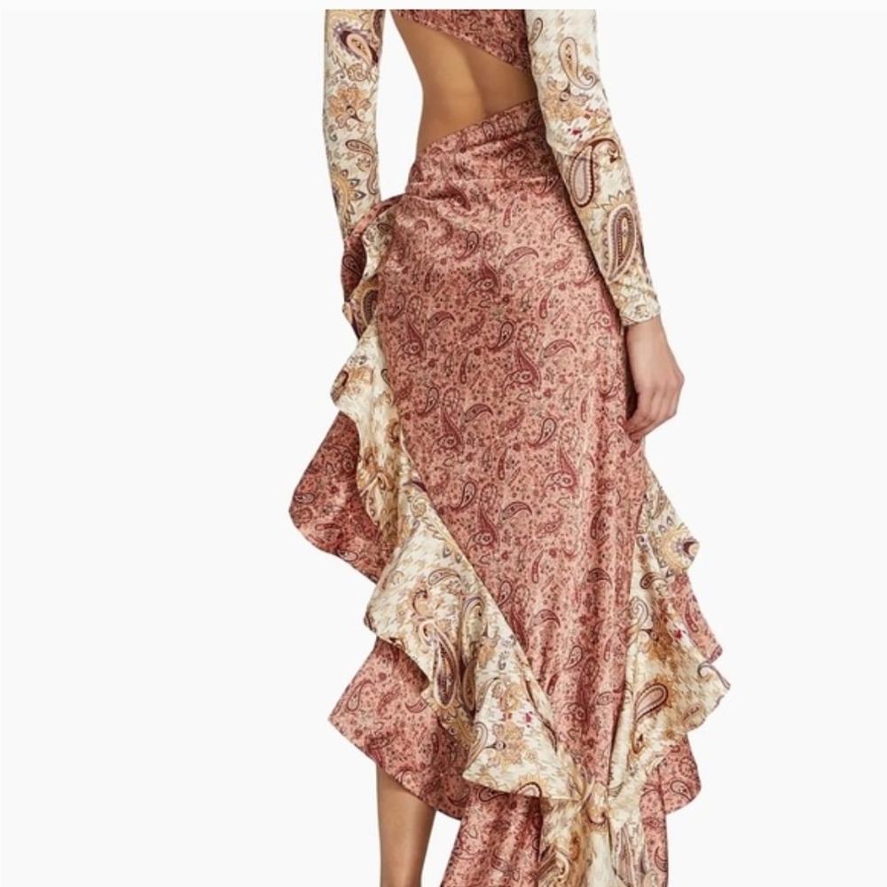 Bronx & Banco.elegant Paisley Print Dress - Picture 3 of 13